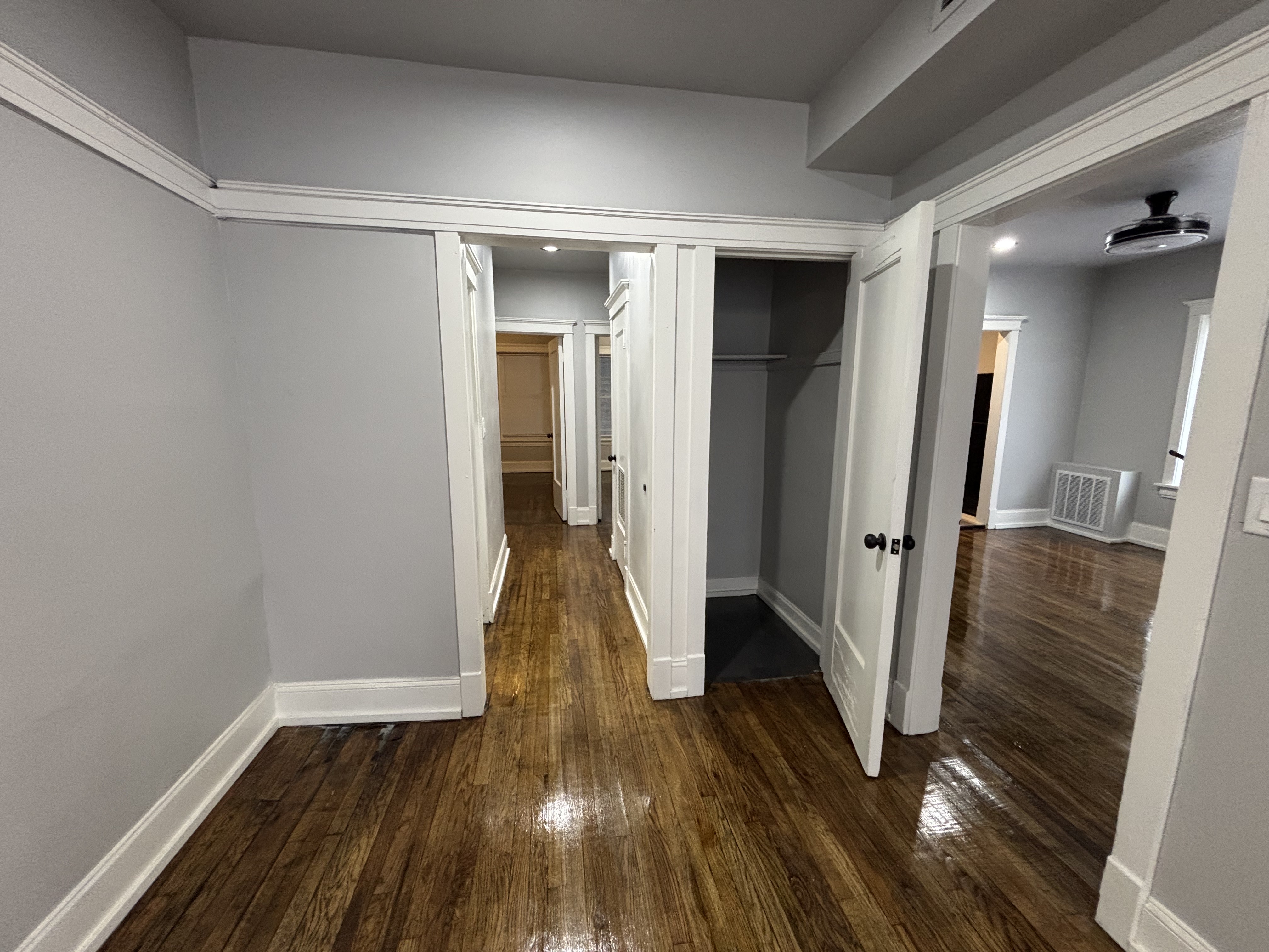 Finished Delaware unit hallway and trim